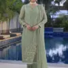 Merakish Luxury Chiffon – OLIVE GREEN - Image 4