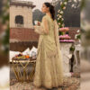 Sonia Umer Embroidered Net Suits Unstitched 3 Piece – Minty Green - Image 3