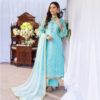 Ainaa – Embroidered Silk Net Unstitched 3Pc Suit - Image 4