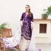 SABLE (SHIREE) LAWN - PLUM ORCHID - Image 3