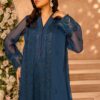 *SHIREEN LAKDAWALA CHIFFON - BERRY BLUE* - Image 3