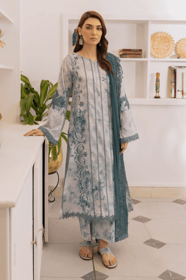 IZNIK (DASTAAN) PREMIUM LAWN - IDL 07 FURAT - Image 2