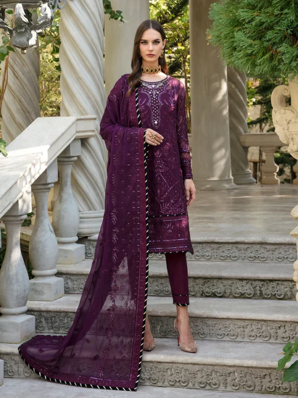 GULAAL EMBROIDERED CHIFFON - EMIRA 02