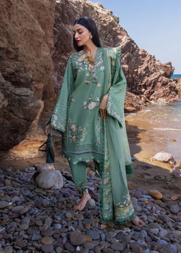 CRIMSON LUXURY LAWN - PARSI THREADS - Image 3
