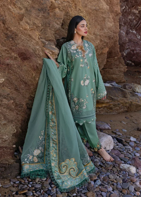 CRIMSON LUXURY LAWN - PARSI THREADS - Image 2