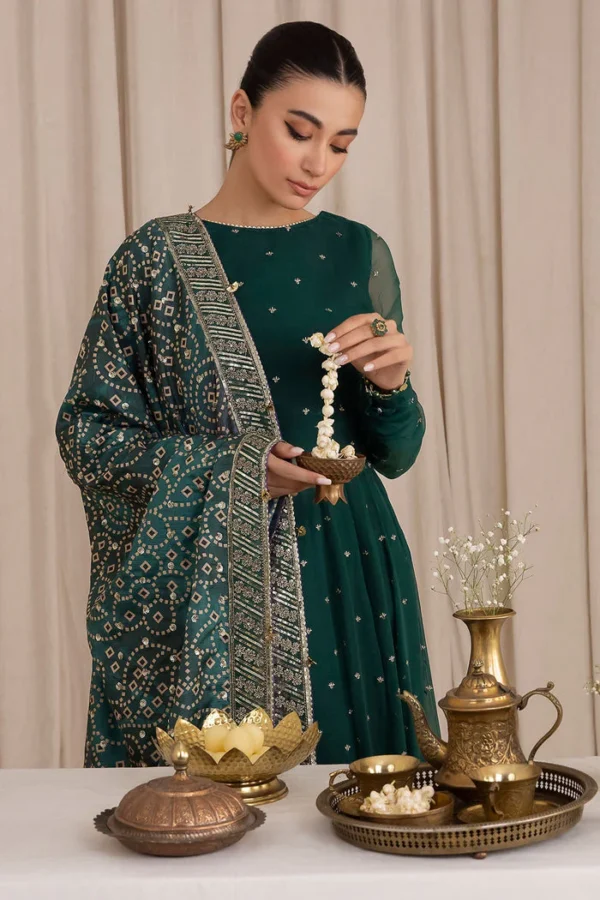BAROQUE EMBROIDERED CHIFFON - UC - 3016 - Image 7