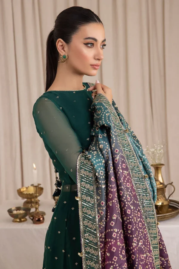BAROQUE EMBROIDERED CHIFFON - UC - 3016 - Image 3