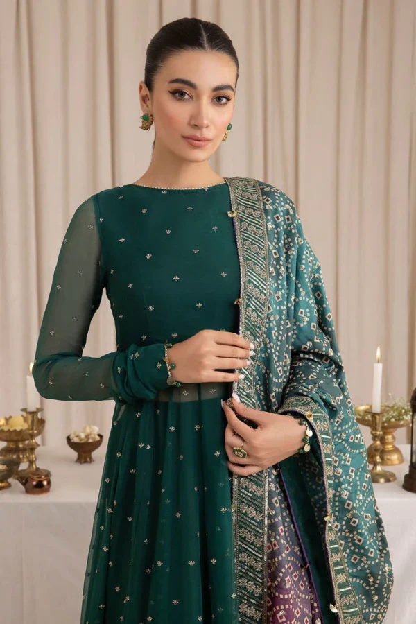 BAROQUE EMBROIDERED CHIFFON - UC - 3016 - Image 2
