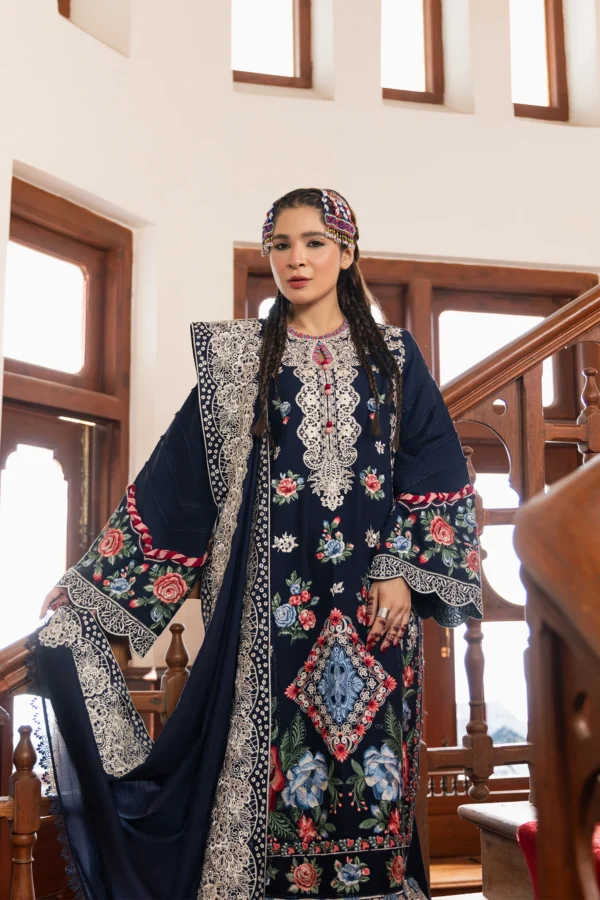 MARYAM HUSSAIN WINTER SHAWL - MUSE - Image 2