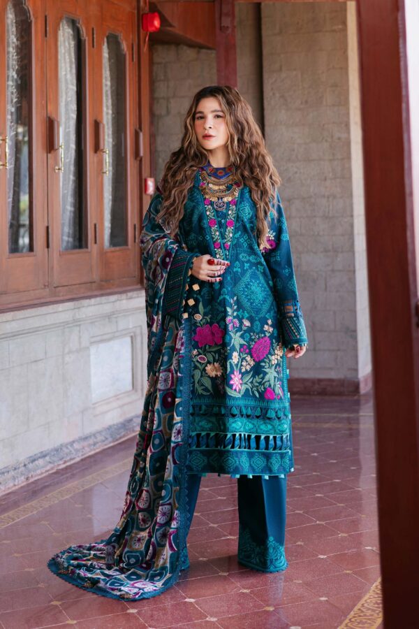 MARYAM HUSSAIN WINTER SHAWL - OPAL