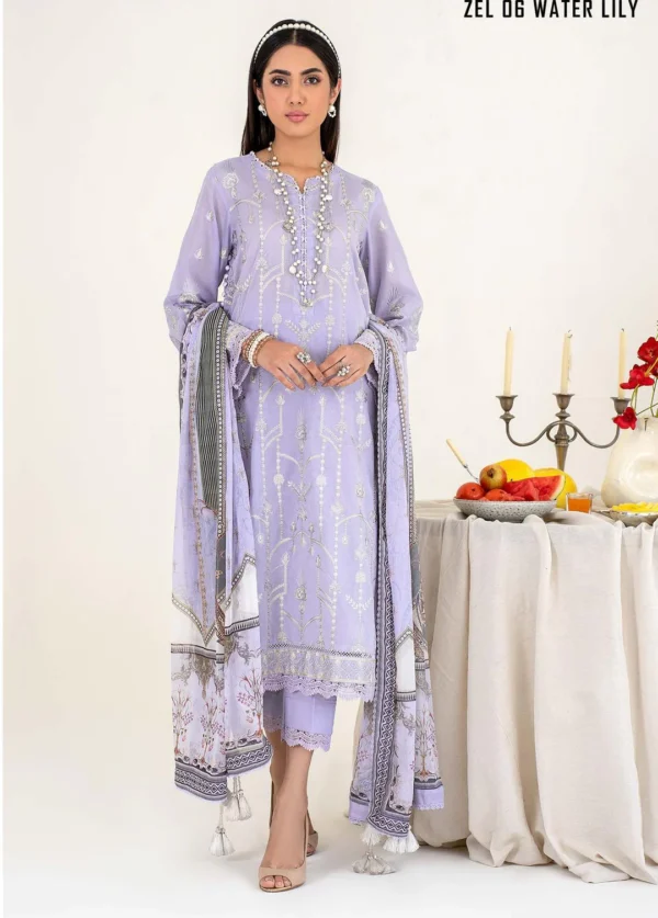 ZARIF LUXURY ZEL-06 WATER LILY - Image 4