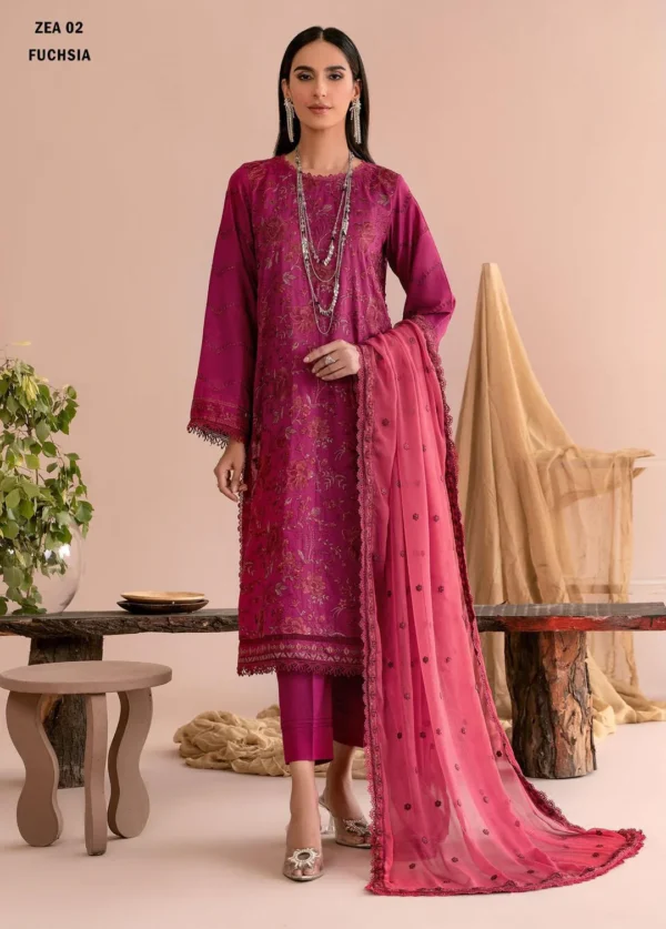 ZARIF LUXURY ZEA-02 FUCHSIA